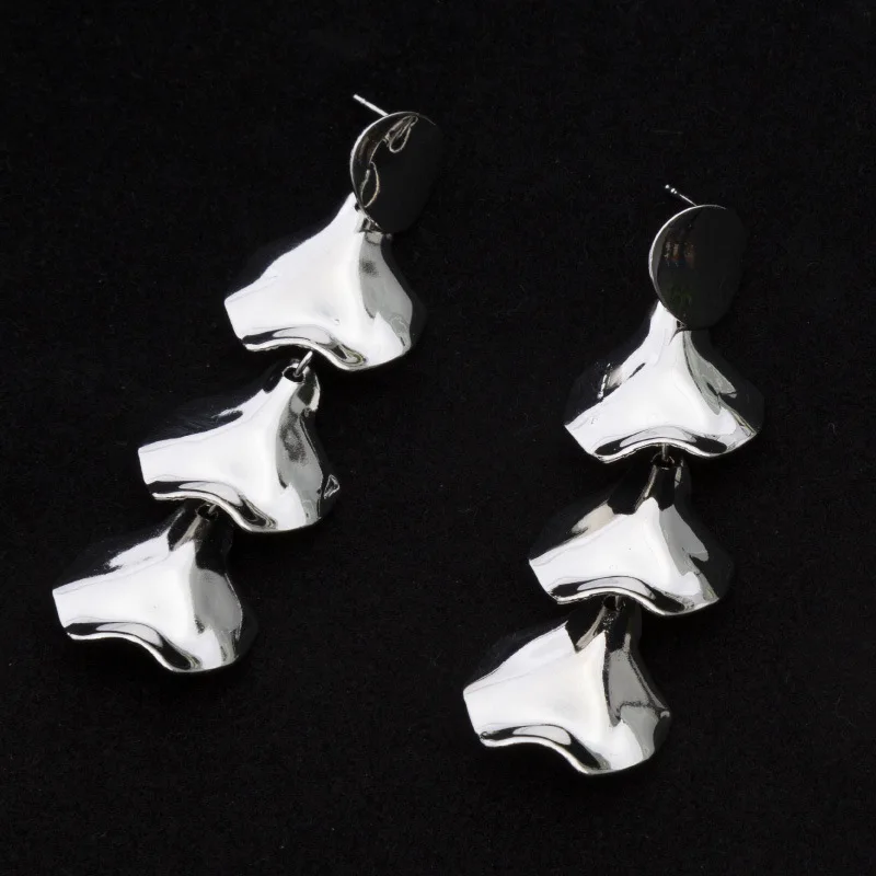 

Серьги неправильной геометрической формы, Длинные металлические серьги в стиле ретро, модные серьги для женщин, оптовая продажа 2022