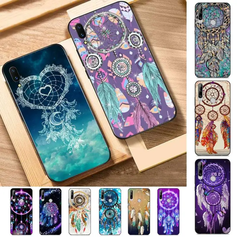 

Mandala flower Dream Catcher Phone Case for Huawei Y 6 9 7 5 8s prime 2019 2018 enjoy 7 plus