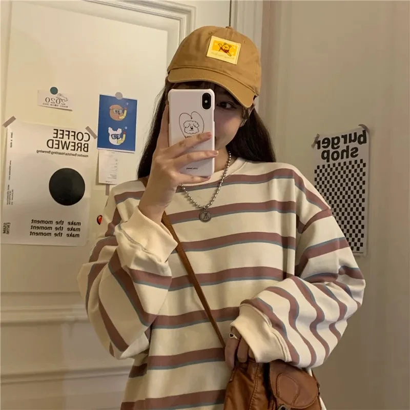 Весна 2022 Женские Модные свитшоты спортивные костюмы Топ с длинным рукавом