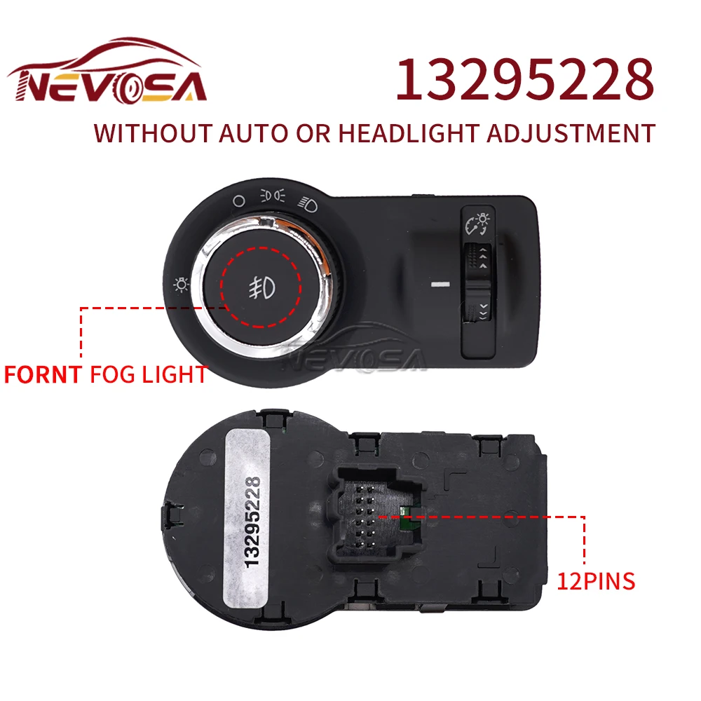 NEVOSA для Chevrolet Cruze Aveo 2013-2016 Opel Astra Insignia переключатель противотуманных фар 13268707 13301752