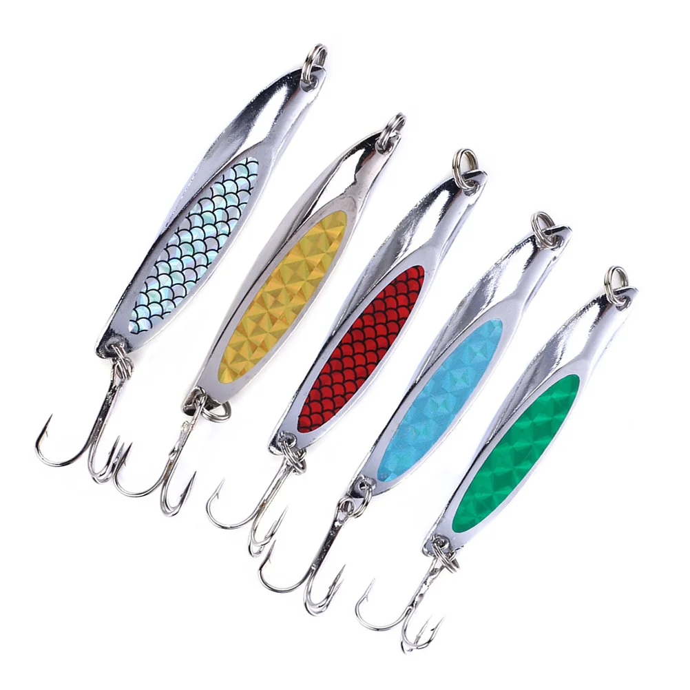

5PCS 7cm/21g Beveling Sequins Artificial Lures Hook Baits Accessories