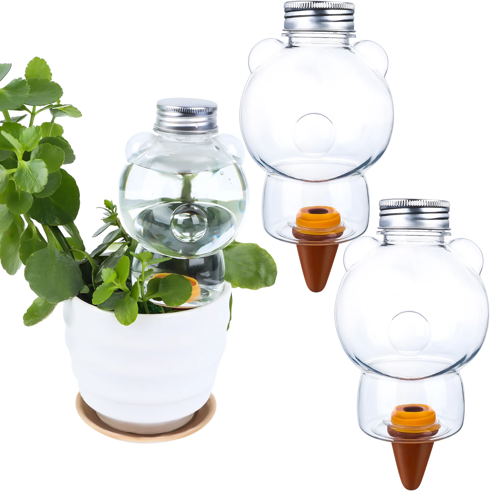 

3pcs Auto Drip Irrigation System Automatic Watering Spike Plants Flower Indoor Household Waterers Bottle Drip Irrigation