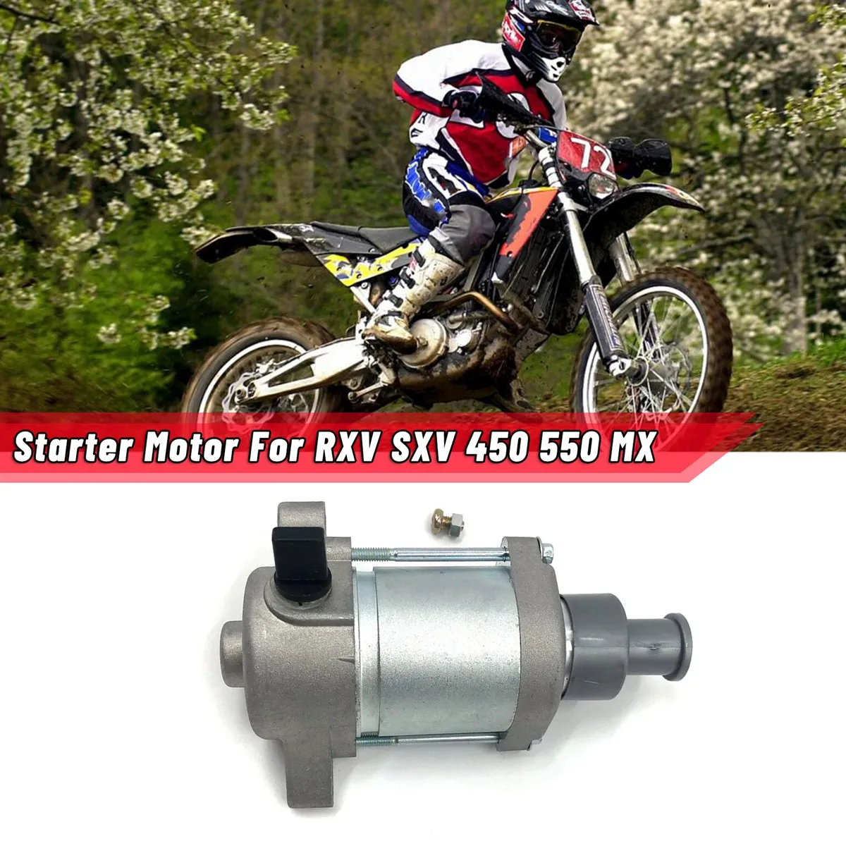 

Motorcycle 9T Spline Starter Motor for APRILIA RXV SXV 450 550 MX AP9150090