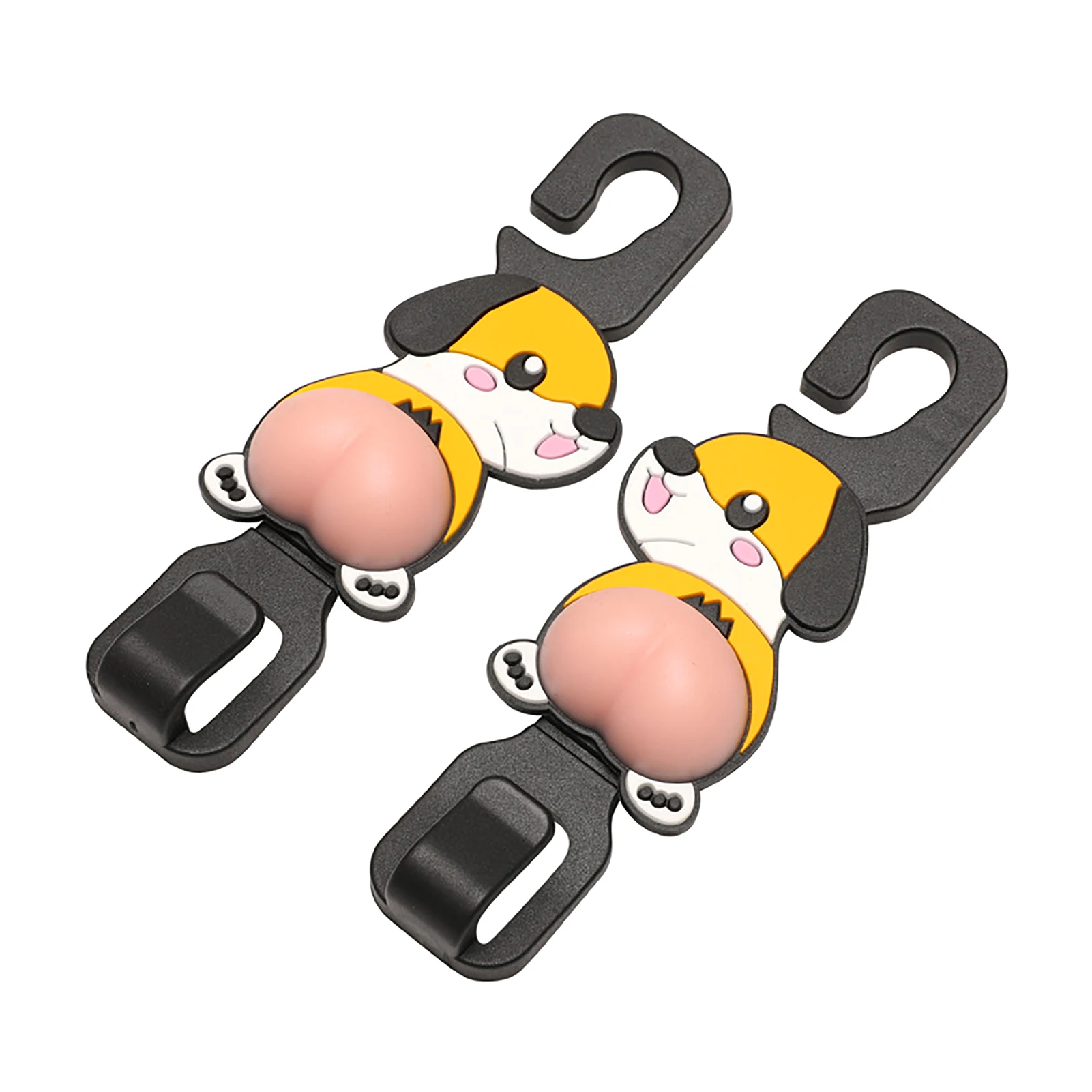 

1pair Headrest Hangers Easy Install Cartoon For Bag Car Back Seat Hooks Durable Purses Universal Holder Organizer Multifunction