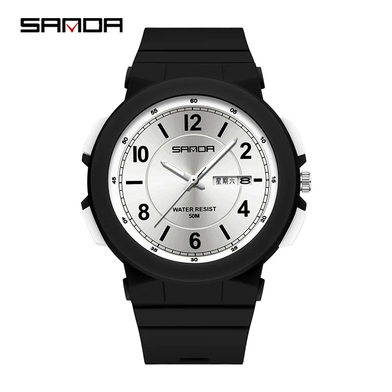 

2023 New Fashion Casual Women's Watches Waterproof Quartz Watch Women Wristwatches For Female Clock Relogio Feminino Sanda 6097