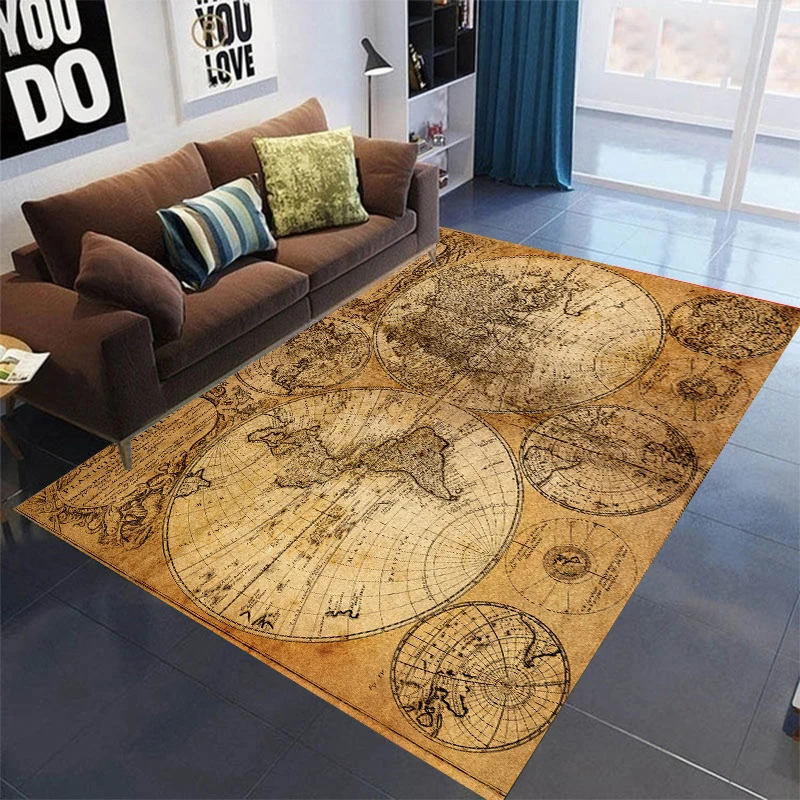 

new home Bath mat Carpet Earth map Entrance door mat Home Decoration livingroom rug home decor doormat