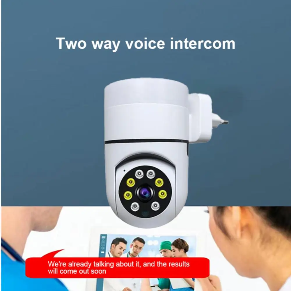 2MP1080P Wi-Fi IP-камера с разъемом вращающаяся на 360 градусов полноцветная Беспроводная