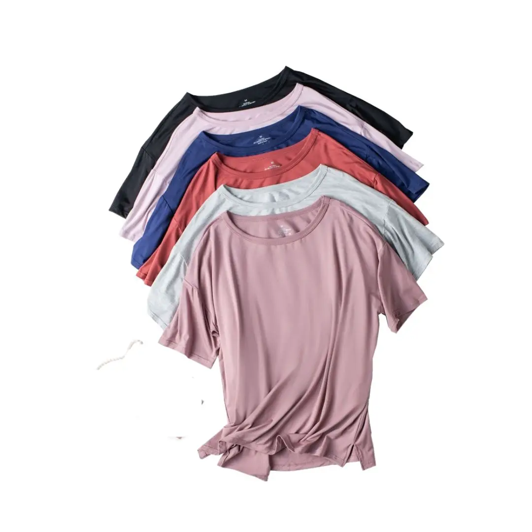 

2023 Summer New Women's Modal Multicolor Large Short Sleeve Casual Top Pajamas Home Clothes Top Women's Summer Sleepwear