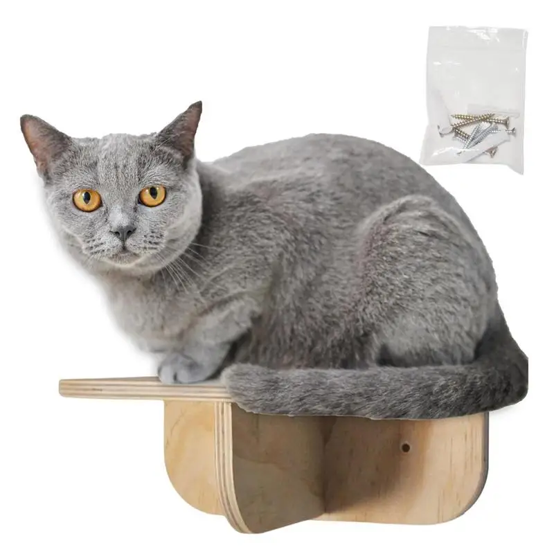 

Комнатная деревянная настенная полка для отдыха, прочная настенная кровать для отдыха и игр с винтами