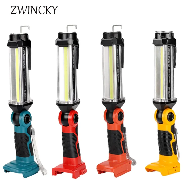 

Светодиодный Work для Makita/Bosch/Dewalt/Milwaukee/Black & Decker/Craftsman/Ryobi, литиевая батарея 14,4 В, лм, USB фонарик