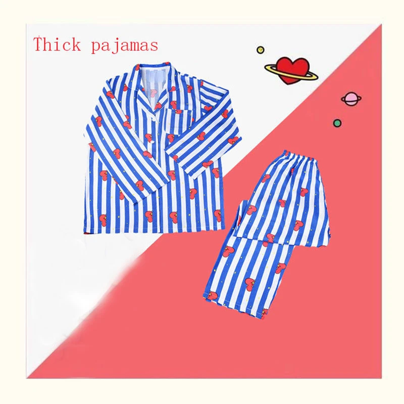 Пижамный комплект ZITY Женский домашняя одежда в полоску милая Корейская для сна