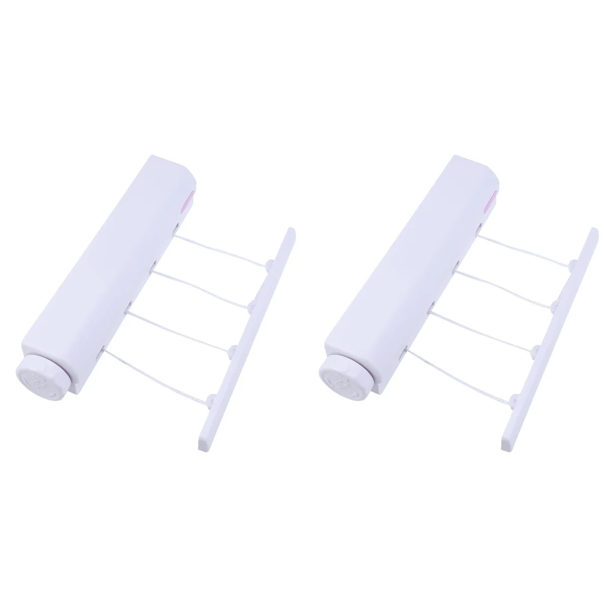 

2x Retractable Laundry Drying Line Retractable Clothesline Indoor Laundry Accessories Laundry Drying String