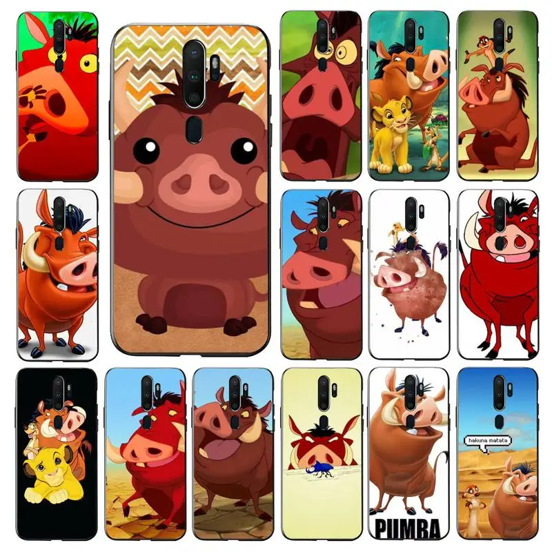 

Disney PUMBAA Phone Case for Vivo Y91C Y11 17 19 17 67 81 Oppo A9 2020 Realme c3