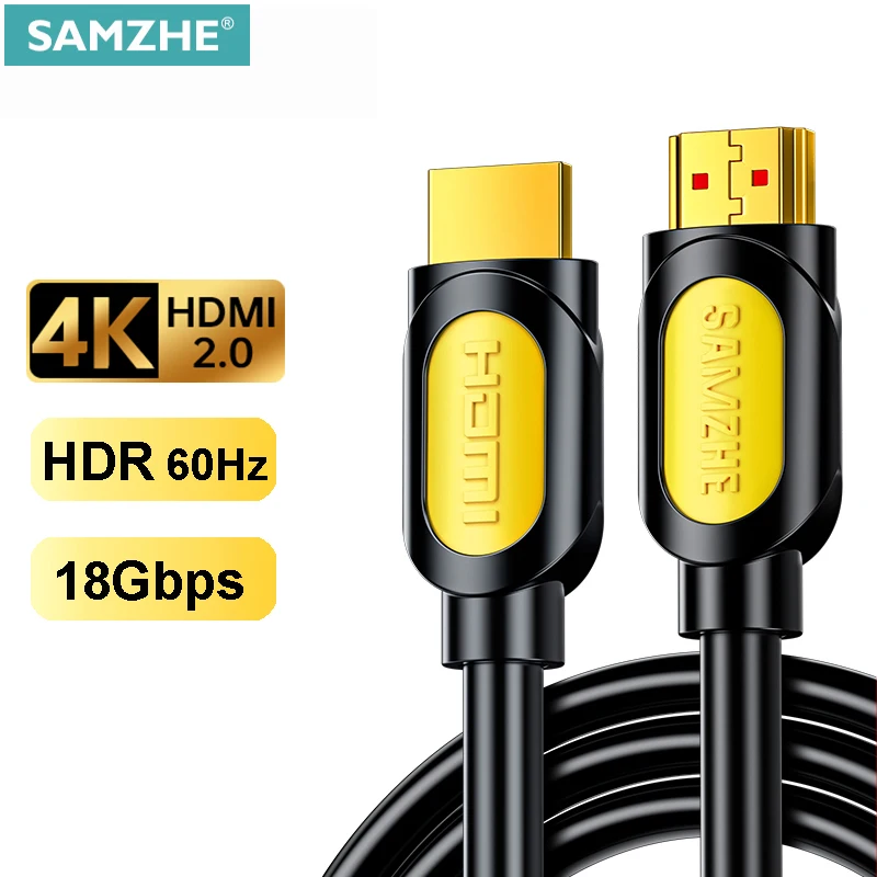 SAMZHE HDMI кабель 4K 2 0 для Apple TV PS4 сплиттер Переключатель в 60 Гц Видео Аудио Шнур |
