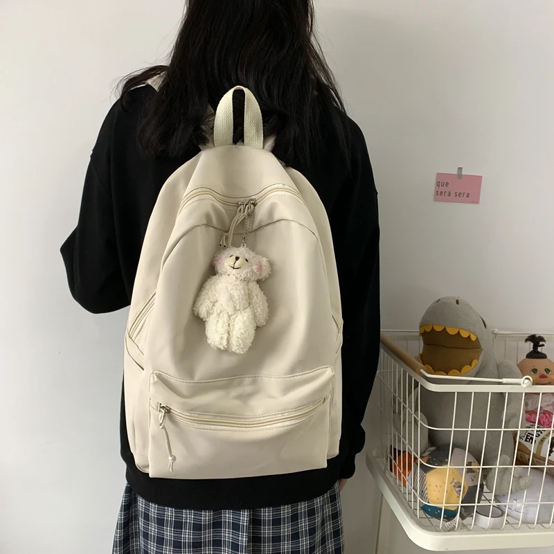 Large Capacity Simple Double Shoulder Bag Female Secondary School Students Junior High School Students Mori Department Japanese