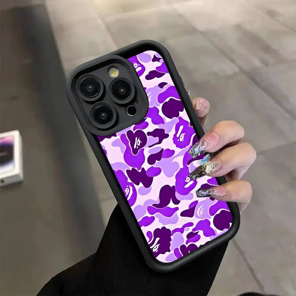 Фото Модный яркий чехол BAPE из ТПУ для iPhone 17, 16, 15, 14, 13, 12, 11 Pro Max Plus №4