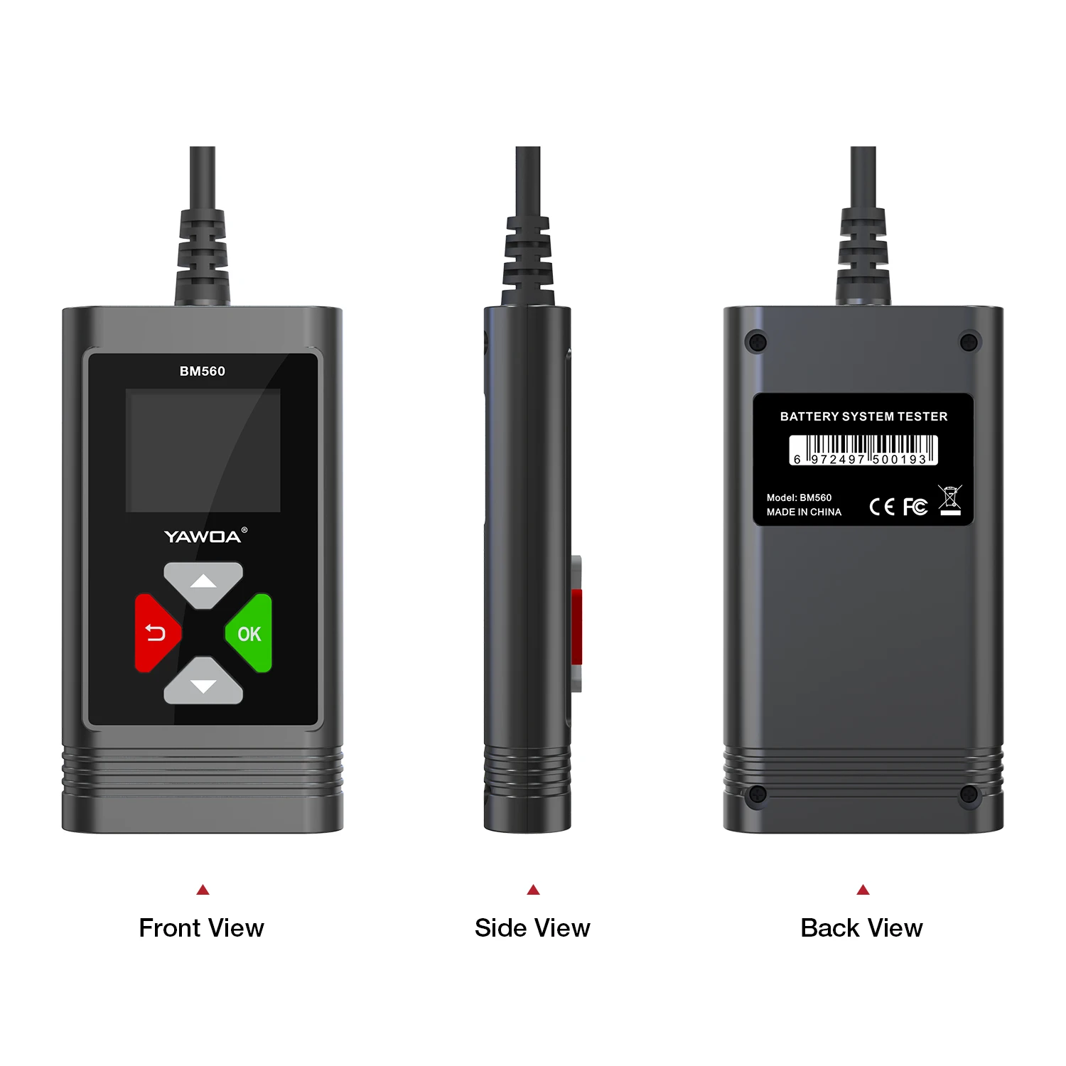 BM560 Тестер автомобильного аккумулятора 6 В 12 BM580 Анализатор Тест запуска зарядки