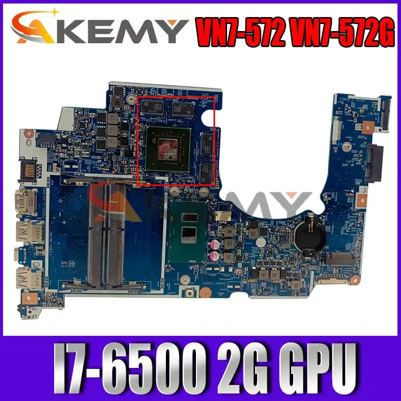

14306-1M For Acer VN7-572 VN7-572G Laptop Motherboard With i7-6500U 2GB-GPU 100% Test