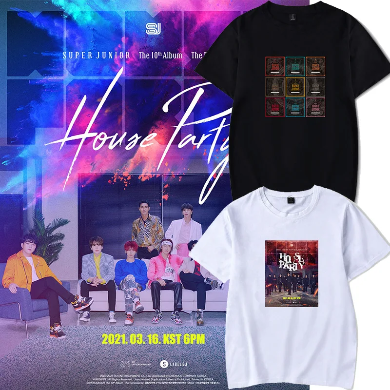 

Постер Kpop, топы с коротким рукавом, футболка с принтом суперюниора, альбома эпохи Возрождения, модная спортивная хлопковая футболка с корот...