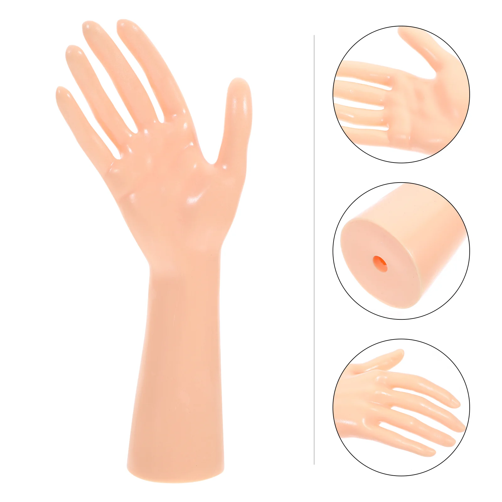 

Hand Display Stand Mannequin Practice Holder Nail Jewelrybracelet Necklace Form Organizer Fake Nails Watch Acrylic Rack Bangle