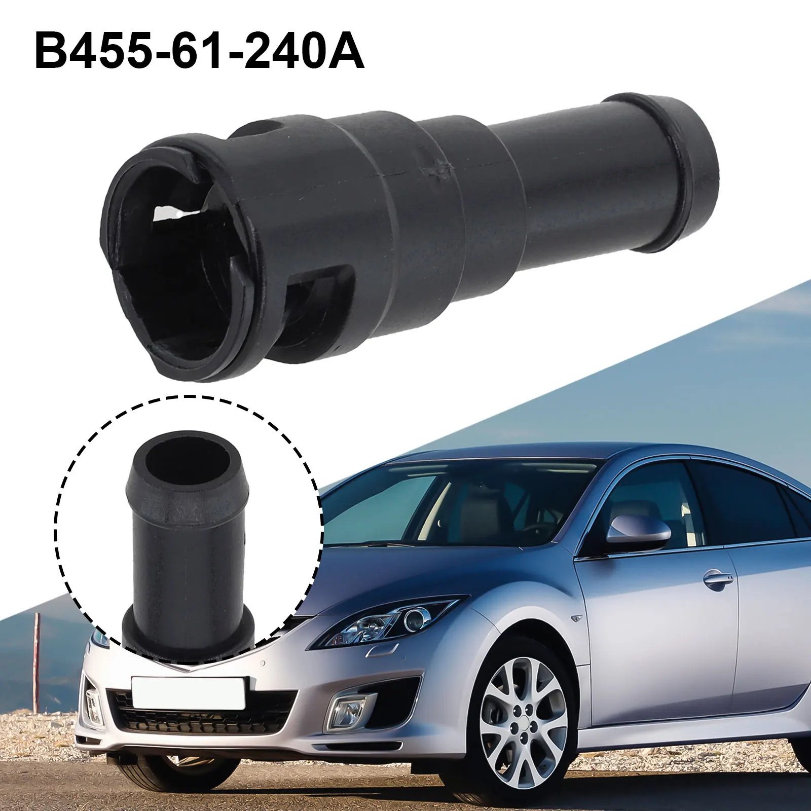 Easy to Use For Mazda Heater Hose Connector ABS Material Black Color Suitable for Rx7 626 323 3 5 MPV