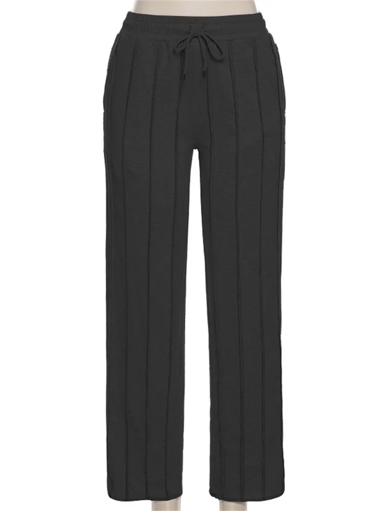 Рисунок 3 - Винтажные черные спортивные брюки QWEEK Y2K для женщин