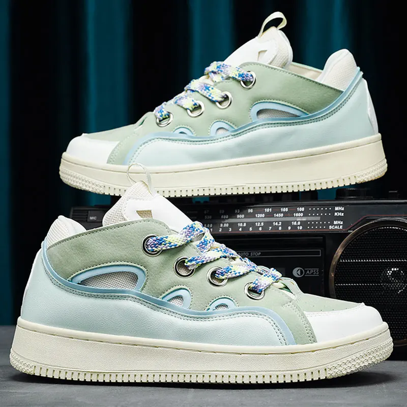 

Men Shoes Sneakers Male Tenis Luxury Shoes Mens Casual Shoes White Shoes Fashion Leather Four Seasons Kateboarding Shoes For Men