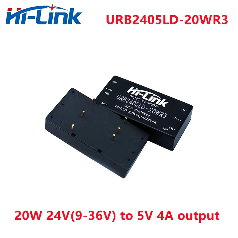 

Free Shipping DC-DC Power Supply Module 9-36V Input URB2405LD-20WR3 5V 20W Output Step Down Switch Converter Adjustable