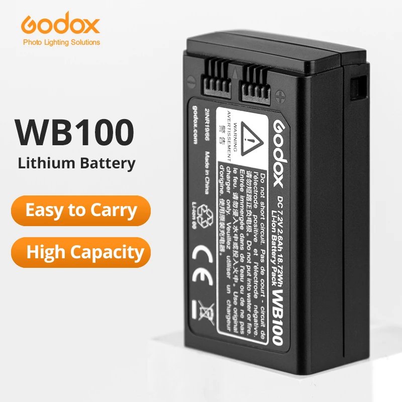 

Godox AD100PRO WB100 Li-ion Battery Pack for Godox AD100PRO Flash