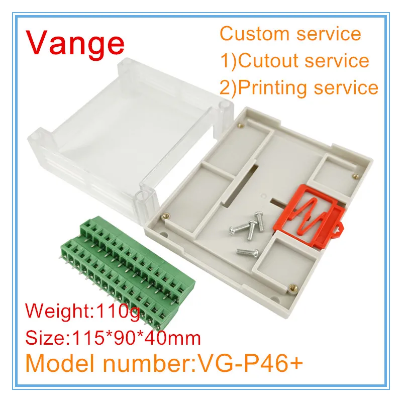 1 шт./партия коробка для электромонтажа на din-рейку с клеммной колодкой 115*90*40 мм -