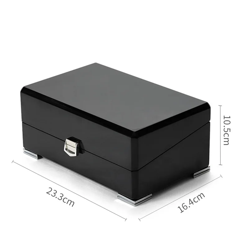 Персонализированный логотип на заказ коробка для часов черная деревянная