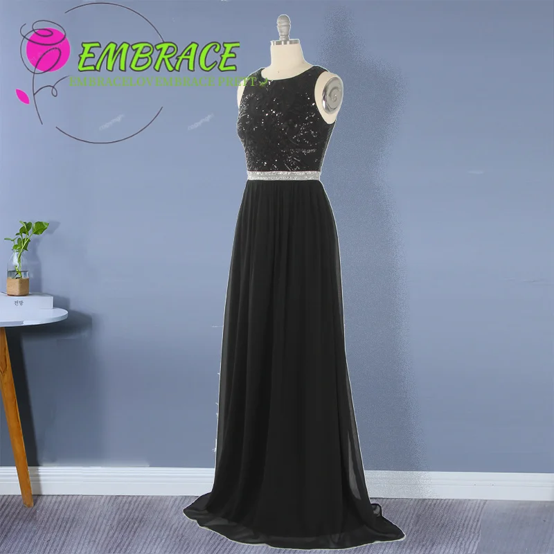 Европейское и американское вечернее платье с вышивкой жемчугом женское