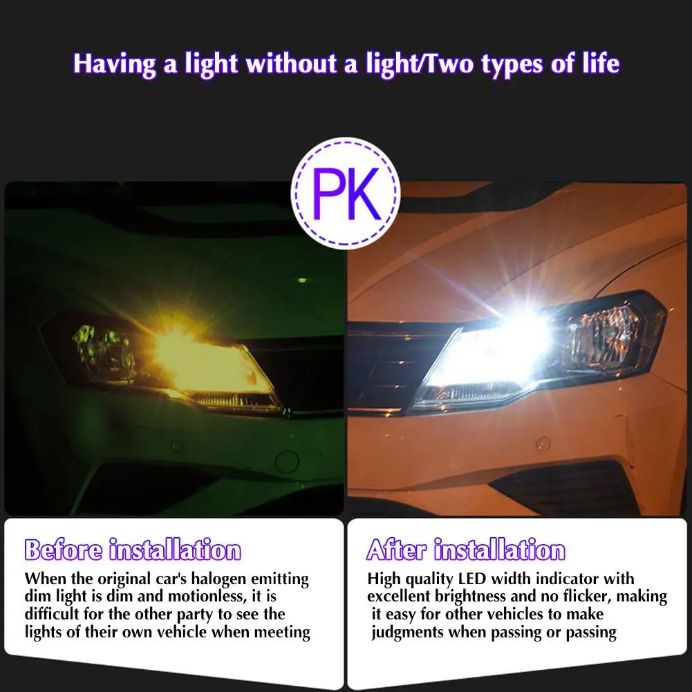 

2 Pcs T10 W5w Led Bulb Canbus 12v/24v 18smd 7000k White Interior Signal Power License Plate Car Reading Light Lamps High Do X7c2