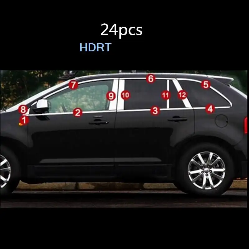 Стайлинг автомобиля отделка окон из нержавеющей стали для Ford Edge 2010 2011 2012 2013 2014 |