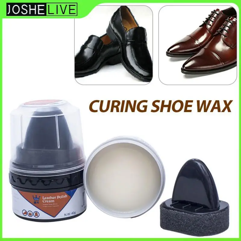 

2020 New Shoe Cleaner Leather Shoe Boot Polish Rich Glossy Shine Wax Liquid Nourishes Maintenance And Renovation Shoe Wax Hot