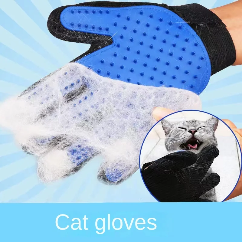 

Cat Glove Cat Grooming Glove Pet Brush Glove for Cat Dog Hair Remove Brush Cleaning Deshedding Brush Combs Massage Gloves