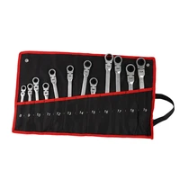 hot a set of keys for car repair adjustable combination gear nut wrench with ratchet box end open spanner auto repair hand tools
