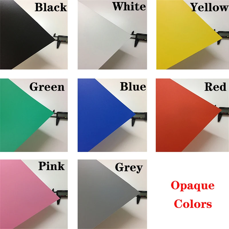 5pcs A4 210x297mm Vivid Colors PVC Translucent Plate Colorful Sheet Polycarbonate PC PET PP Frosted Plastic Thin Board images - 6