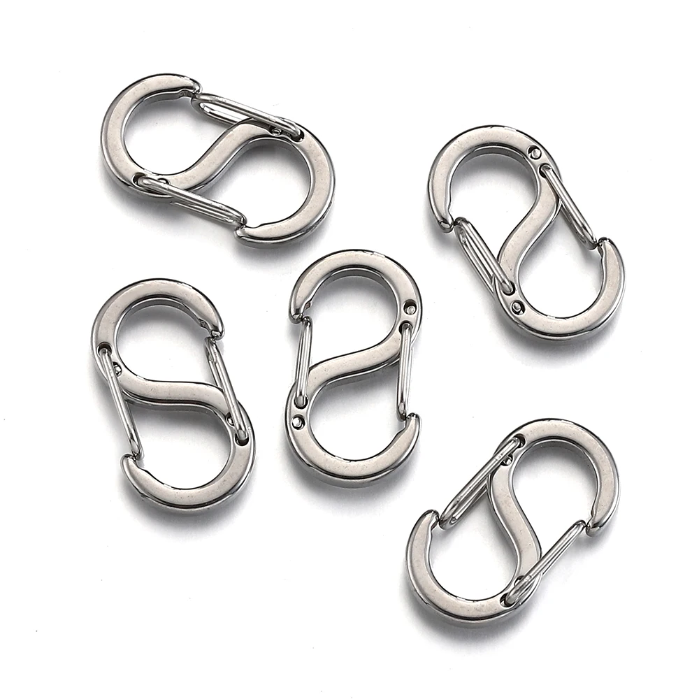 4 шт. пружинные застежки-карабины из нержавеющей стали |