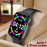 chycet iwo smart watch men women 2 0 inch smartwatch 2022 bluetooth call sports clock heart rate fitness tracker for android ios