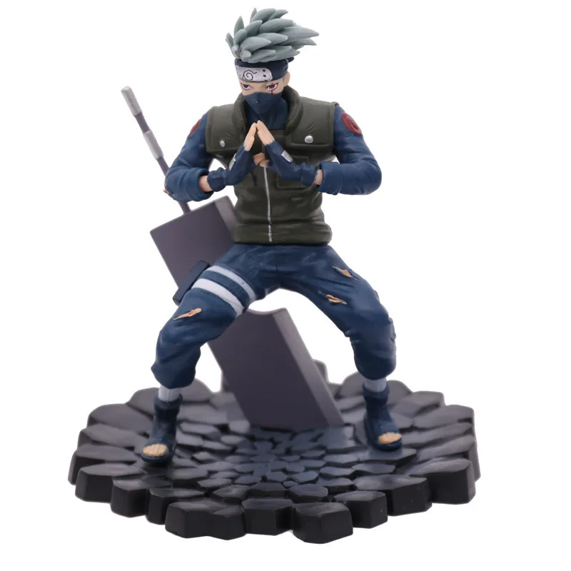 

16cm Anime Figure Naruto Kakashi Shippuden Decoration PVC Collection Figure Statue Anime Collectible Model Doll Toy Figurals
