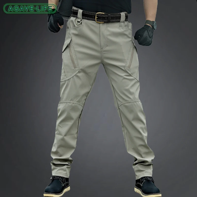 

Waterproof Outdoor Tactical Pants Multi-pocket Breathable Lightweight Pants Army Casual Long Trouser Quick Dry Men's Cargo Pants