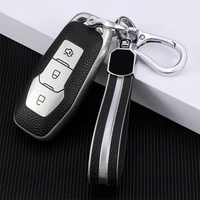 3 buttons tpuleather car key case cover for ford mk3 mk5 mk4 fiesta ecosport kuga explorer edge mustang 3 4 st mondeo auto bag