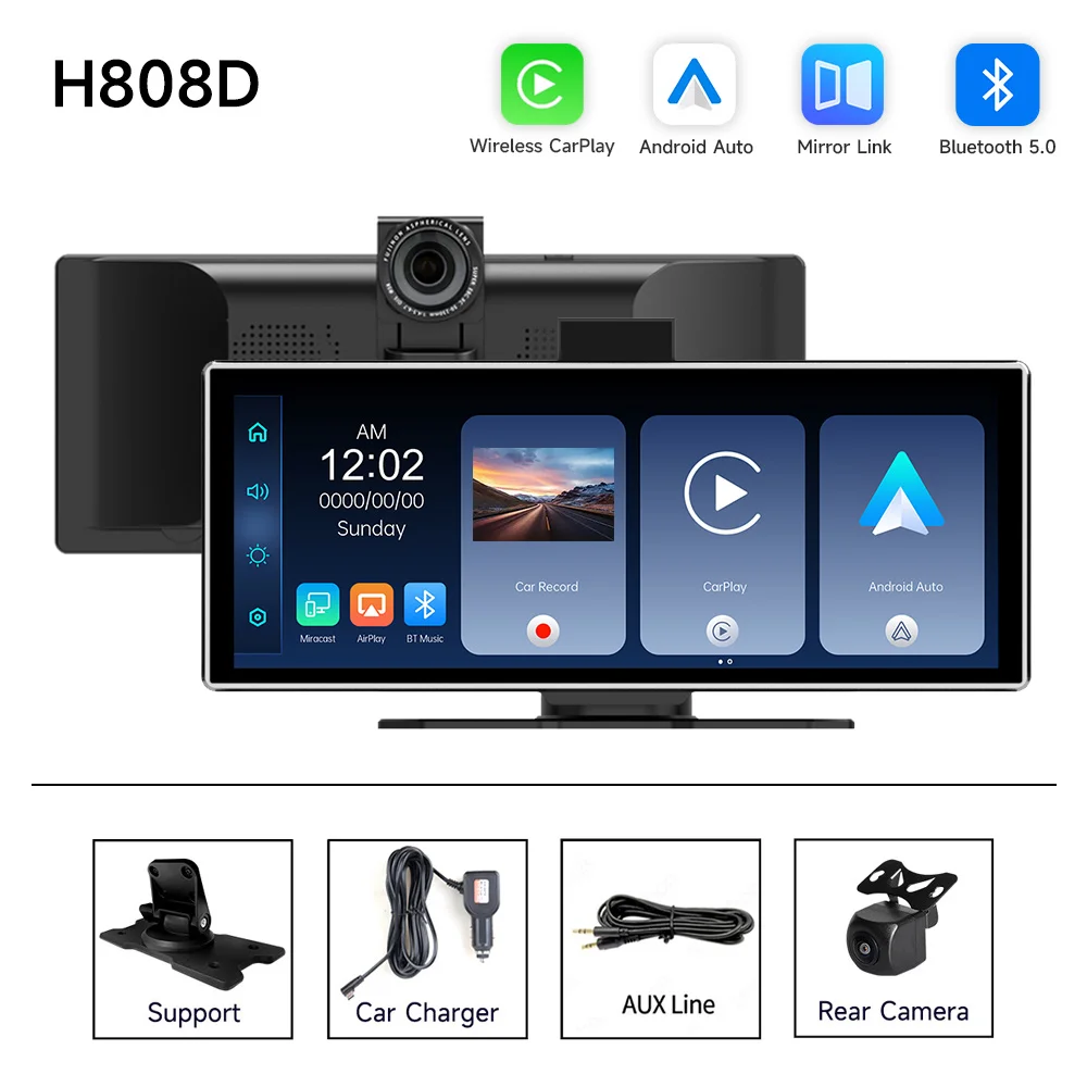 

JIUYIN 4K HD DVR 11,26 дюймов Универсальный автомобильный радиоприемник Мультимедийная навигация Беспроводной CarPlay Apple Android Авто Зеркальный музыкальный плеер андроид автомагнитола