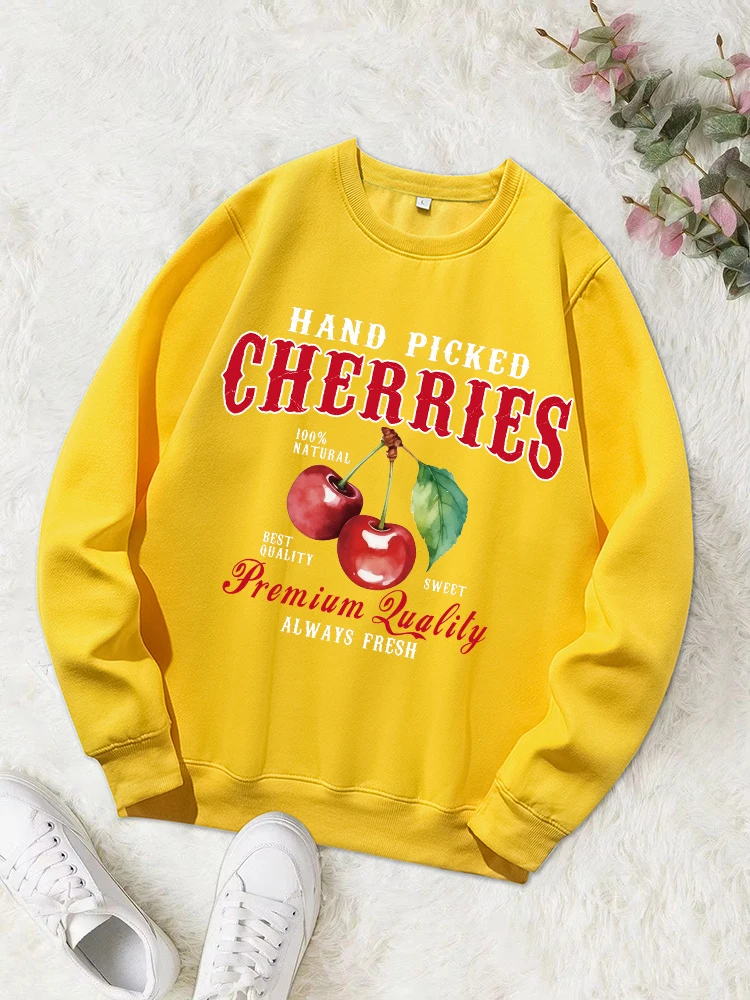 Женская толстовка с принтом вишневого фрукта