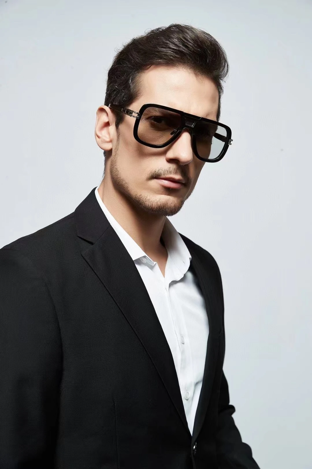 Large square sunglasses for men's punk cool style fashionable sunglasses UV400
