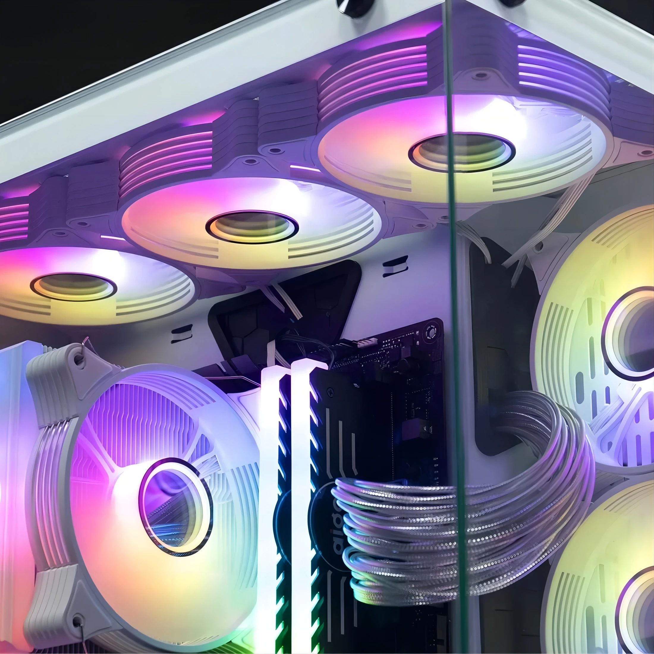 Aigo AR12PRO чехол для компьютера вентилятор ventoinha PC 120 мм rgb 4pin ШИМ Вентилятор
