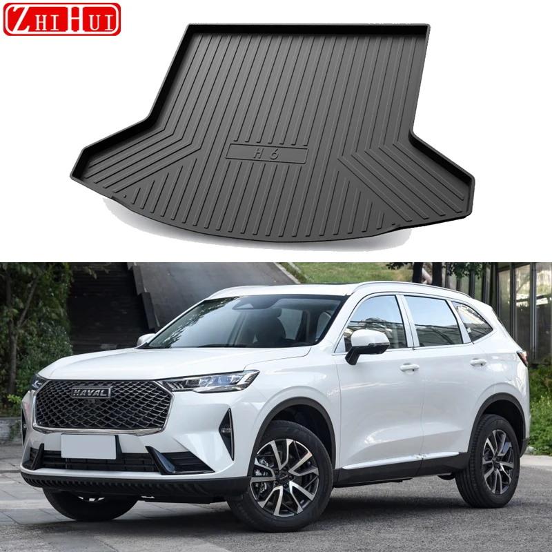 

Car Rear Trunk Liner Cargo Boot TPO Trunk Mat Floor Tray Mud Kick Protector Carpet For GWM Haval Hover H6 3th 2021 Accessories