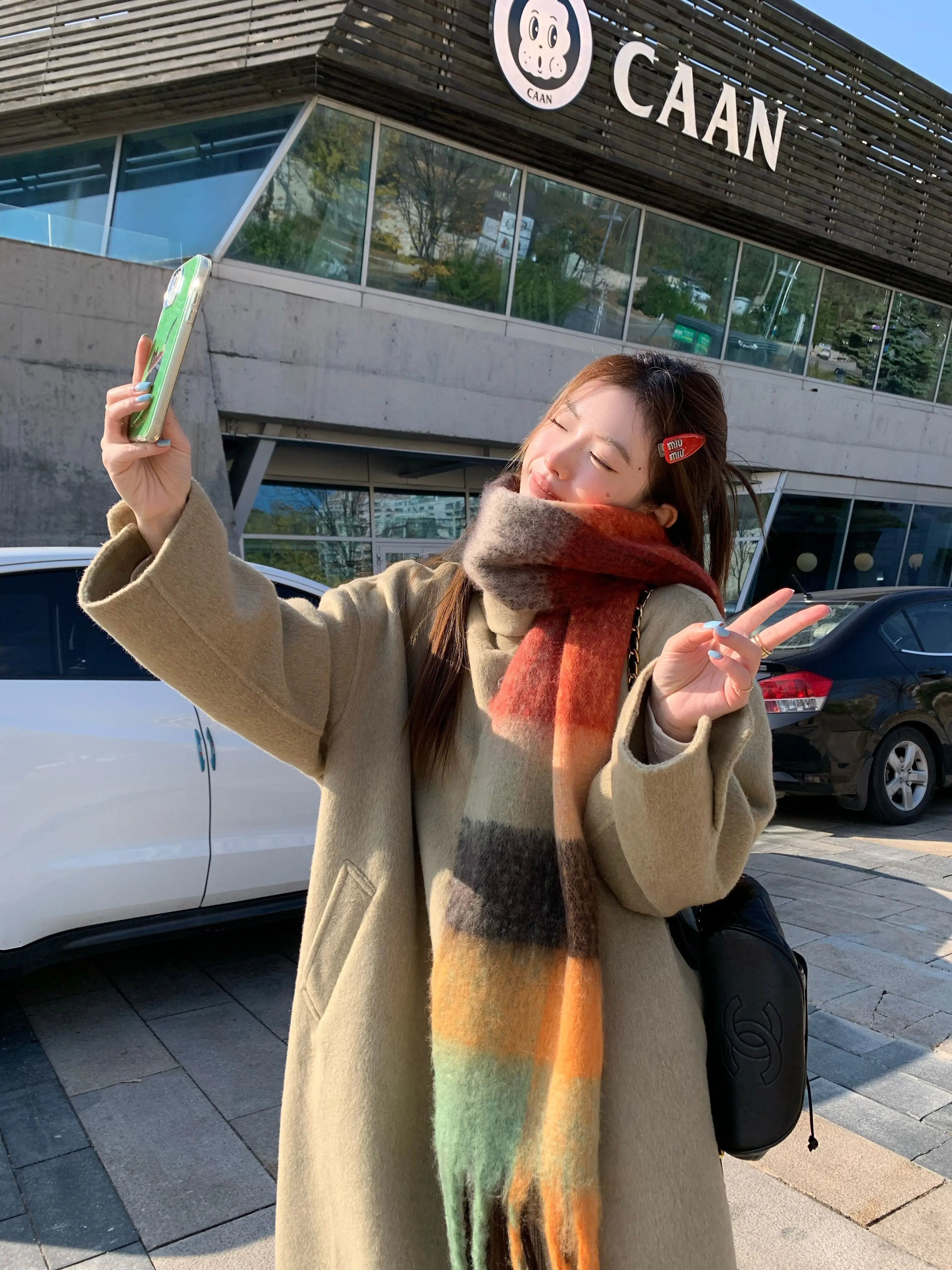 High-End Stand Collar Single-Breasted Woolen Jacket Women Winter Korean Series Loose Temperament Long ...