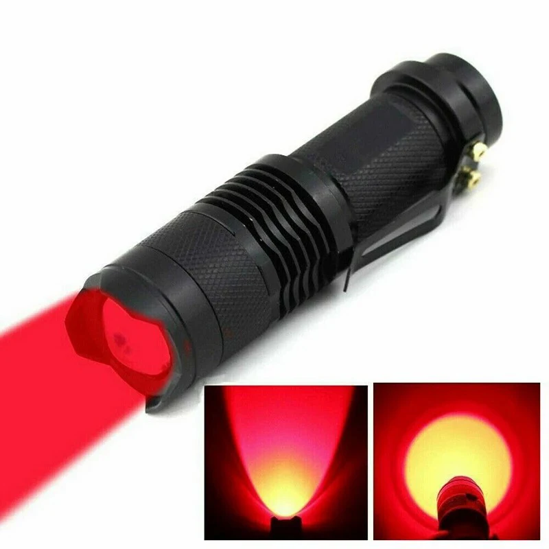 Фото F3 фонарик с красным лучом, светодиодный 670nM edc, фонарь, фонарь против изнасилования зрения, красный фонарик, подарки на Рождество и Хэллоуин №1
